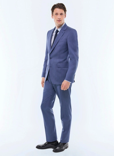 Costume homme bleu gris laine vierge Fursac - C3GREG-GC04-D004