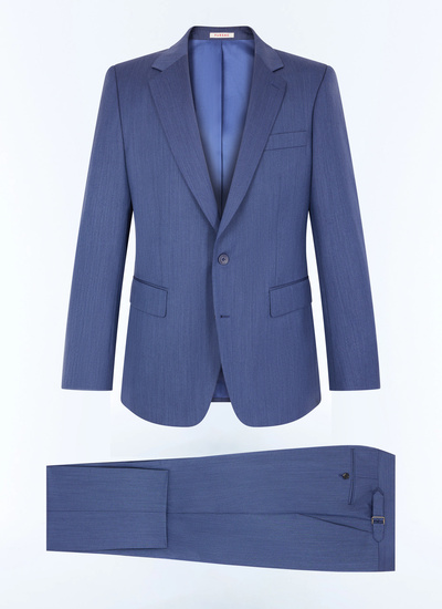 Costume bleu homme laine vierge Fursac - C3GREG-GC04-D004