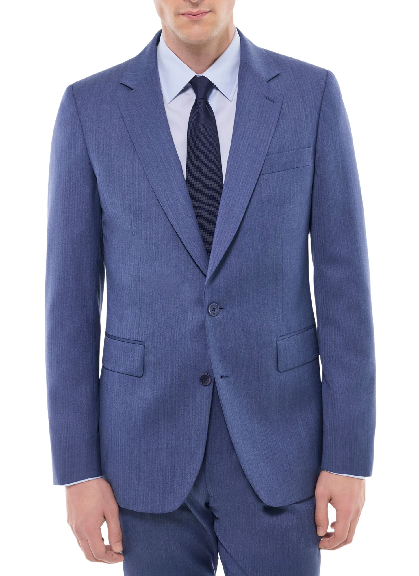 Costume bleu homme laine vierge Fursac - C3GREG-GC04-D004