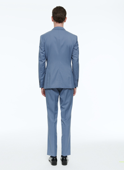 Costume bleu homme serge de laine vierge Fursac - C3AXLO-BC03-35