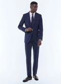 Costume ajusté en laine Prince de Galles - C3FOXA-GC13-D030