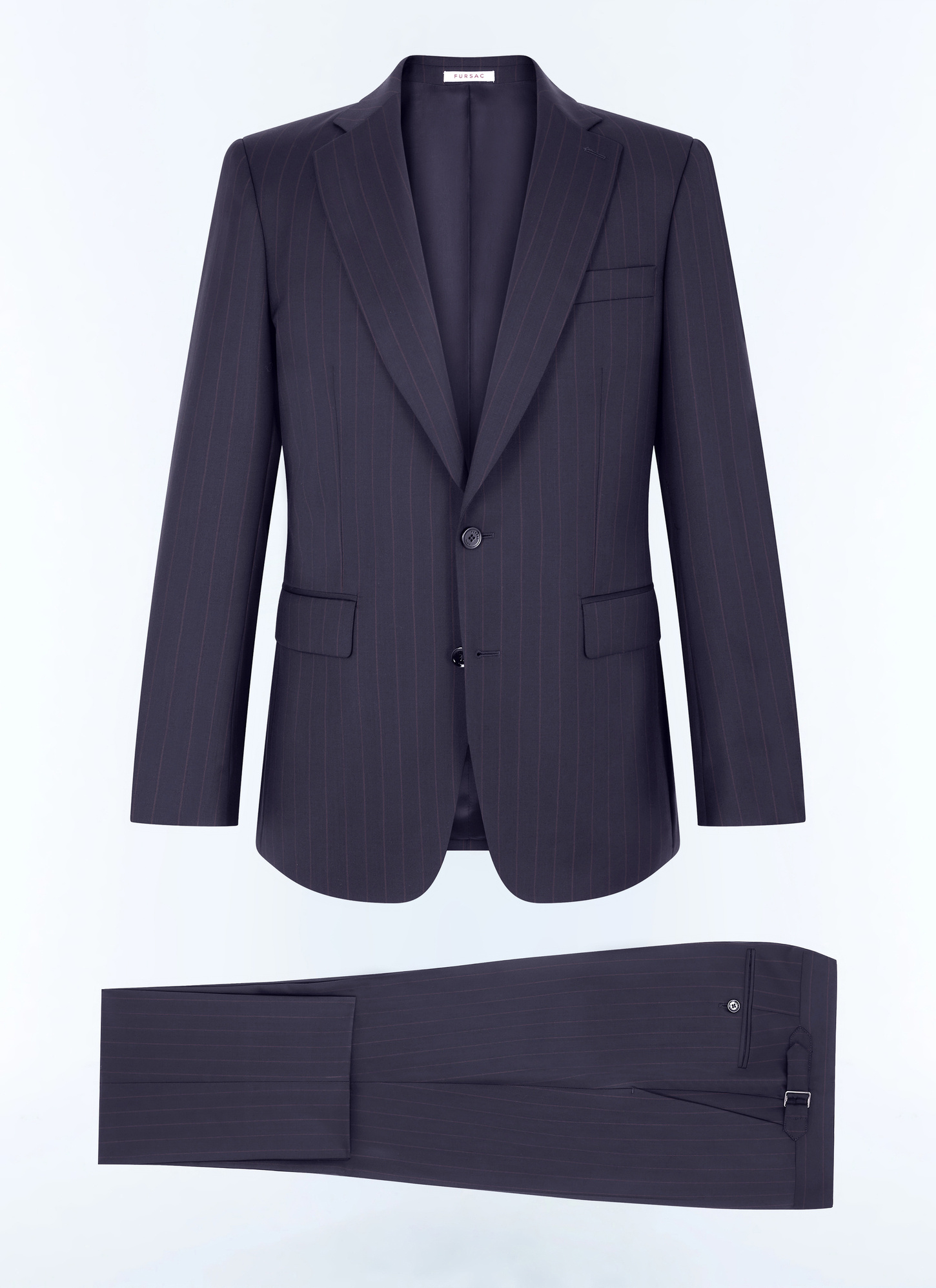 Costume bleu homme twill de laine vierge Fursac - C3FEXU-GC10-D030