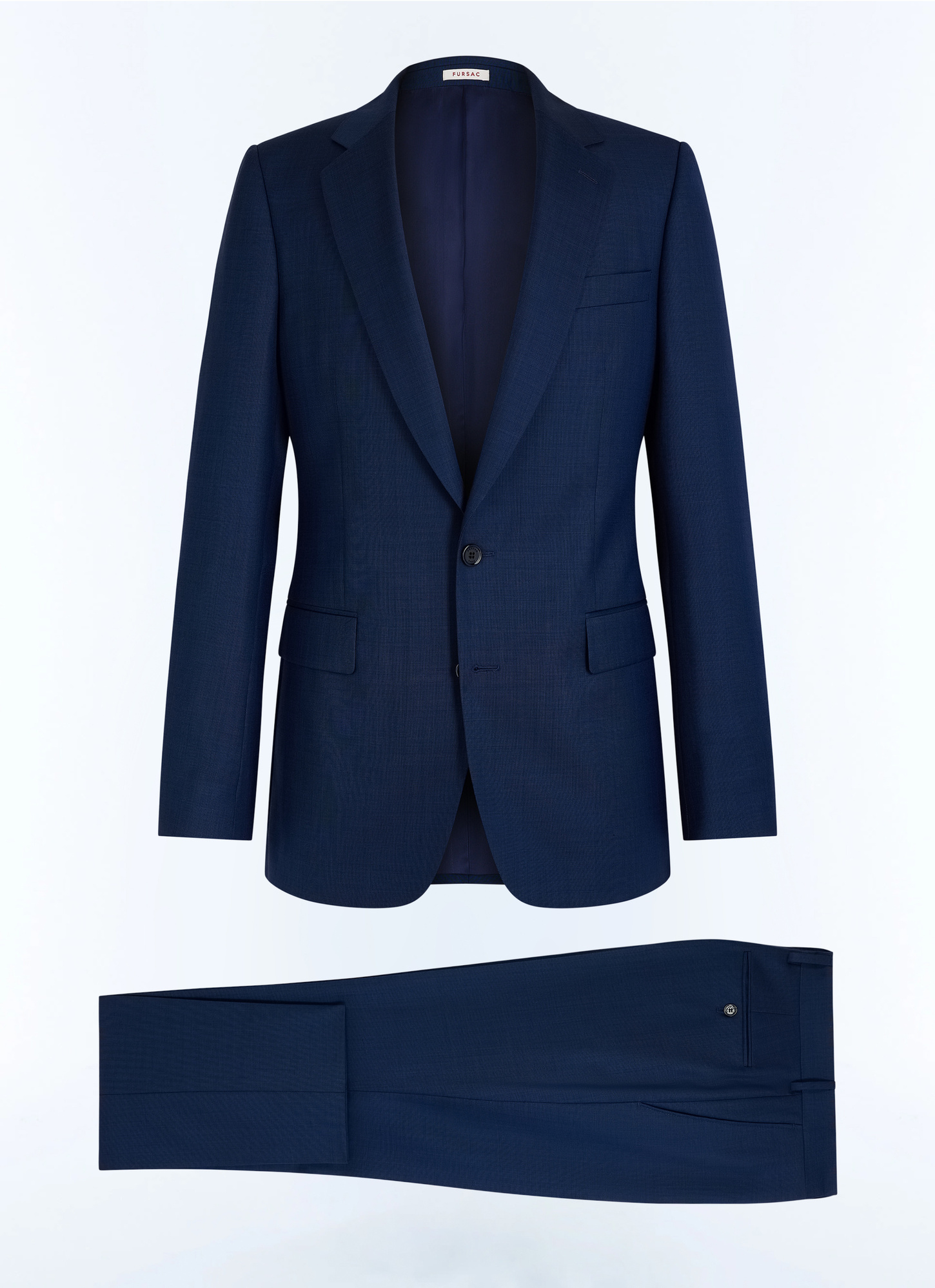 Costume bleu homme toile de laine vierge Fursac - C3EXUN-EC37-D032