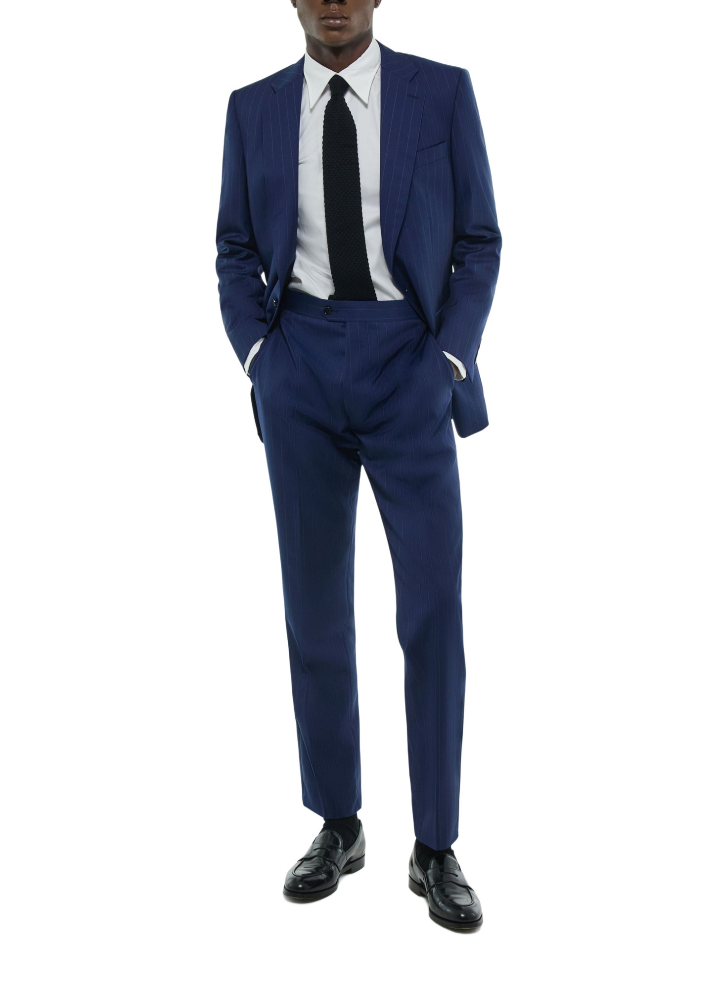 Costume homme bleu pétrole toile de laine vierge certifiée Fursac - C3FEXU-FC17-D032