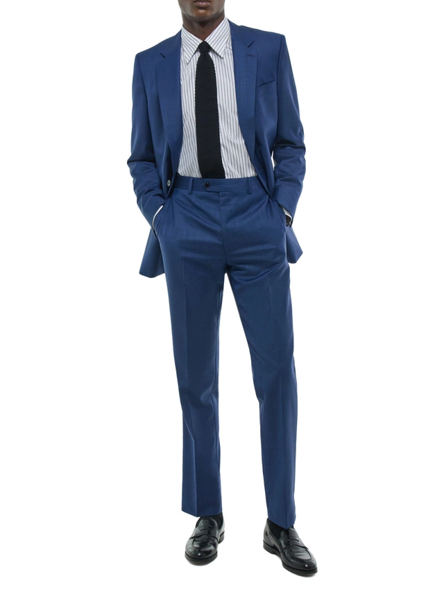 Costume homme bleu saphir laine vierge certifiée Fursac - C3FOXA-FC19-D034