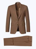 Costume en toile de laine caramel - 22HC3AVRA-AC52/12