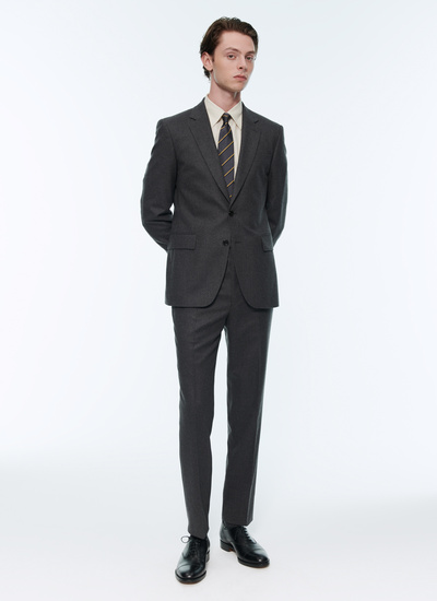 Costume homme gris anthracite flanelle de laine mélangée Fursac - 22HC3AXUN-OC55/22