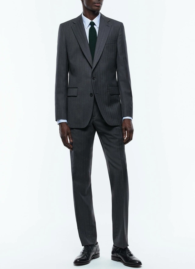 Costume homme gris anthracite laine vierge certifiée Fursac - C3ECOM-EC18-B021