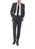 Costume ajusté en laine à micro-dessin - C3GREG-GC14-B022