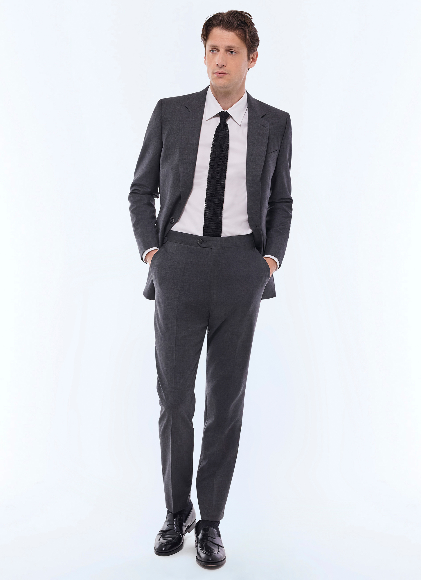 Costume homme gris anthracite laine vierge certifiée Fursac - C3GREG-GC14-B022