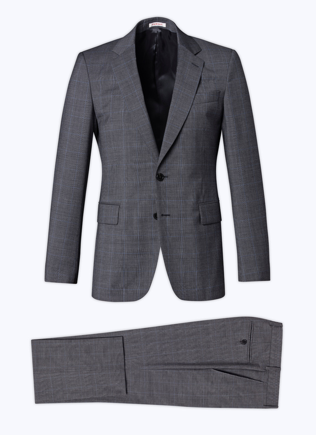 Costume homme Fursac - Costume en laine Prince de Galles gris - motif prince de galles 23EC3BAPO-BC11/22