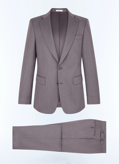 Costume brun homme laine vierge Fursac - C3FEXU-GC05-G014
