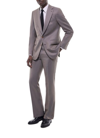 Costume homme marron taupe laine vierge Fursac - C3FEXU-GC05-G014