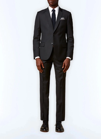 Costume homme noir serge de laine vierge Fursac - C3EXUN-RC33-20