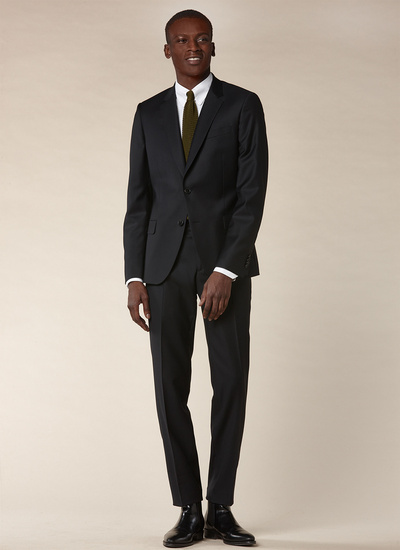 Costume homme noir laine super 120's Fursac - 20HC3ILYA-NC38/20