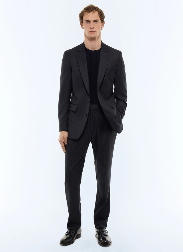 Costume homme twill de laine vierge super 100's certifiée Fursac - C3GREG-JC38-D030