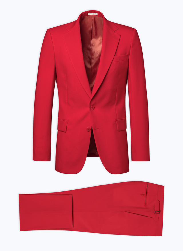Costume rouge homme toile de laine vierge Fursac - C3CIXE-DC36-C006
