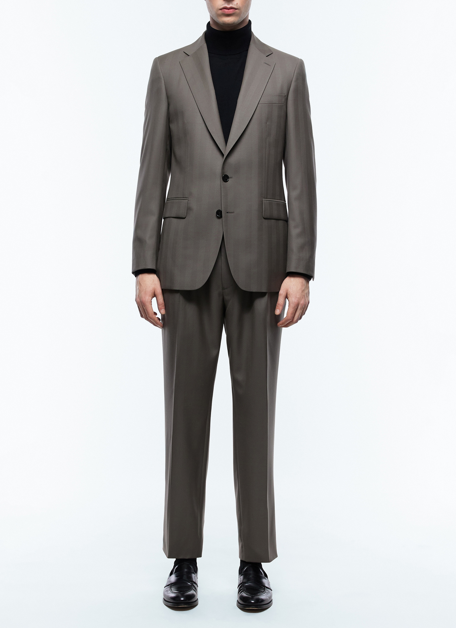 Costume homme taupe laine vierge certifiée Fursac - C3EMMA-EC19-G014