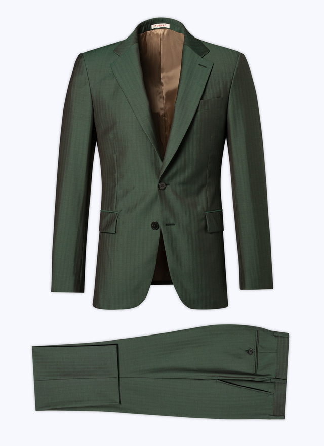 Costume vert anglais homme laine vierge à effet solaro Fursac - C3AVRA-CC26-H011