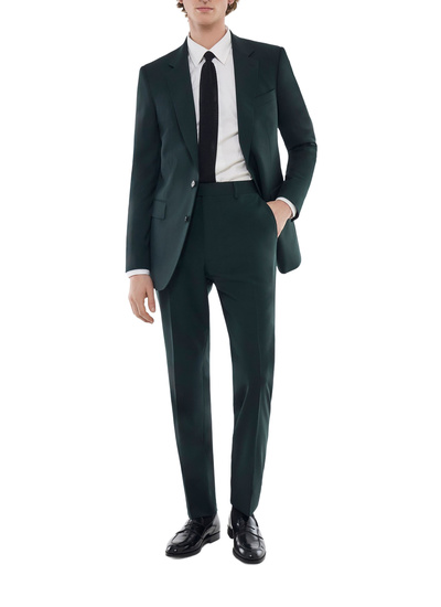 Costume homme vert anglais toile de laine vierge Fursac - C3FOXA-FC38-H011
