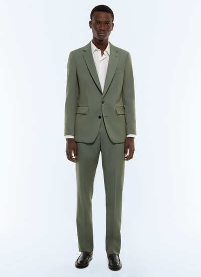 Costume homme vert anglais twill de laine vierge certifiée Fursac - C3GREG-JC14-H011