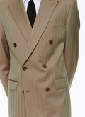 Costume croisé en laine Solaro beige - C3VOCA-BC34-12