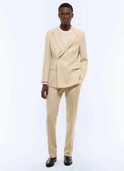 Costume homme coton certifié et lin Fursac - C3FOUG-JC40-A005