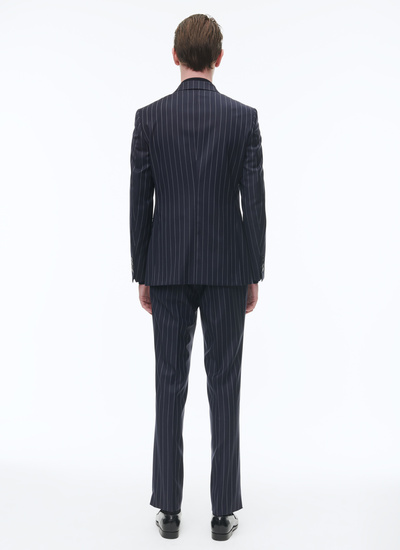 Costume bleu homme laine vierge Fursac - C3CASA-CC15-D030