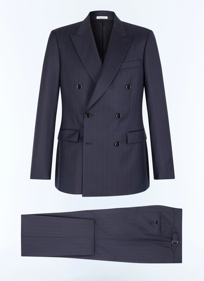 Costume bleu homme twill de laine vierge certifiée Fursac - C3FOUG-GC07-D030