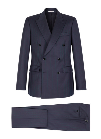 Costume bleu marine homme twill de laine vierge certifiée Fursac - C3FOUG-GC07-D030