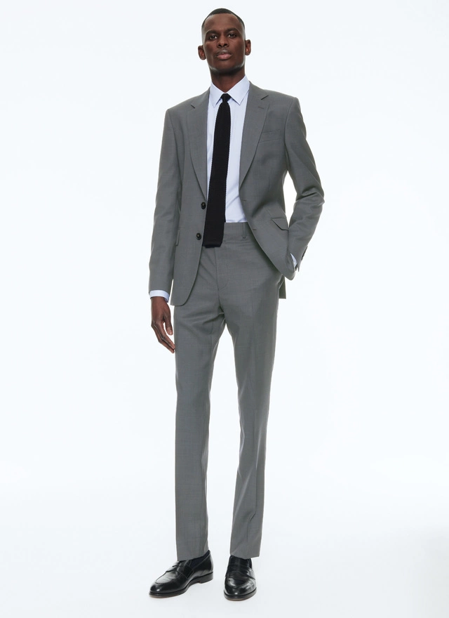 Costume homme gris cendre laine vierge Fursac - C2AIDO-TC47-24