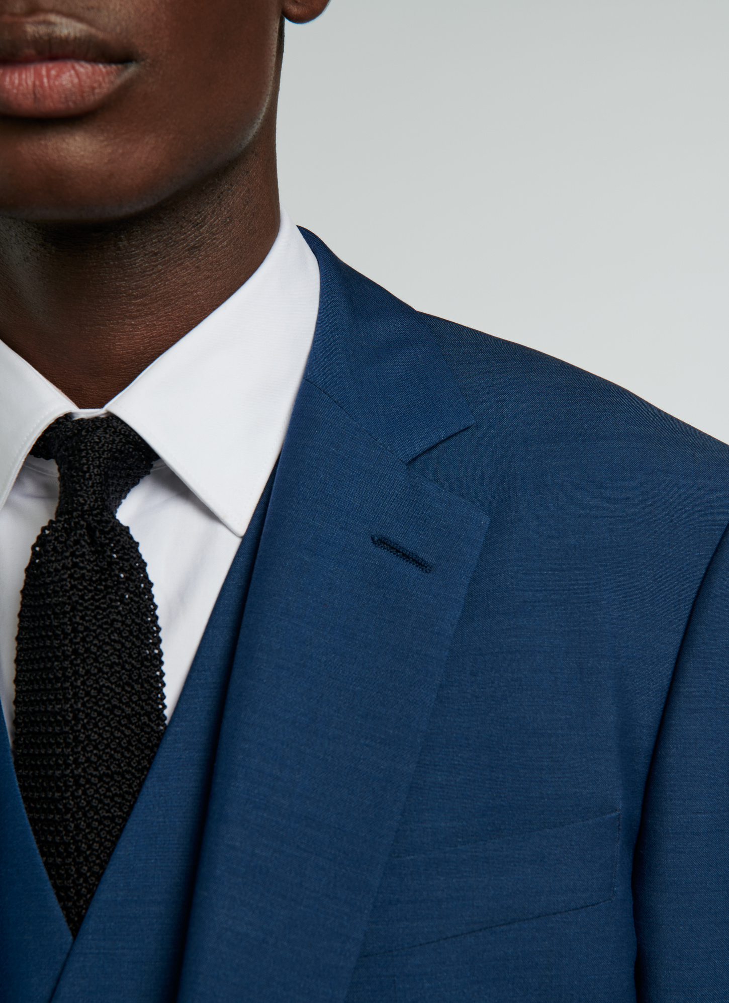 Costume laine, mohair et soie bleu saphir 22EC3VOXXF502/35 Costume Homme