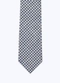 Cravate en toile à motif Vichy - F2OTIE-DV04-D027