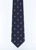 Cravate en jacquard de soie à motif - F2OTIE-GR28-D030
