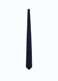 Cravate bleu marine en Jacquard de soie - 21EF2OTIE-PR03/30