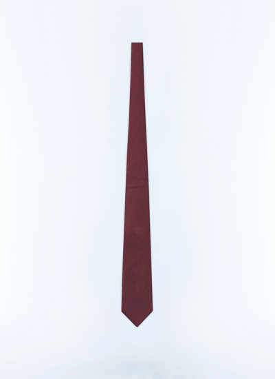 Cravate bordeaux homme Fursac - F2OTIE-B213-74