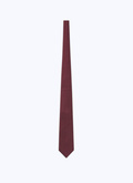 Cravate bordeaux en Jacquard de soie - F2OTIE-B213-74