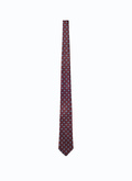 Cravate en satin de soie à imprimé - 23EF2OTIE-BR26/74