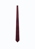 Cravate en satin de soie à imprimé - 23EF2OTIE-BR22/74