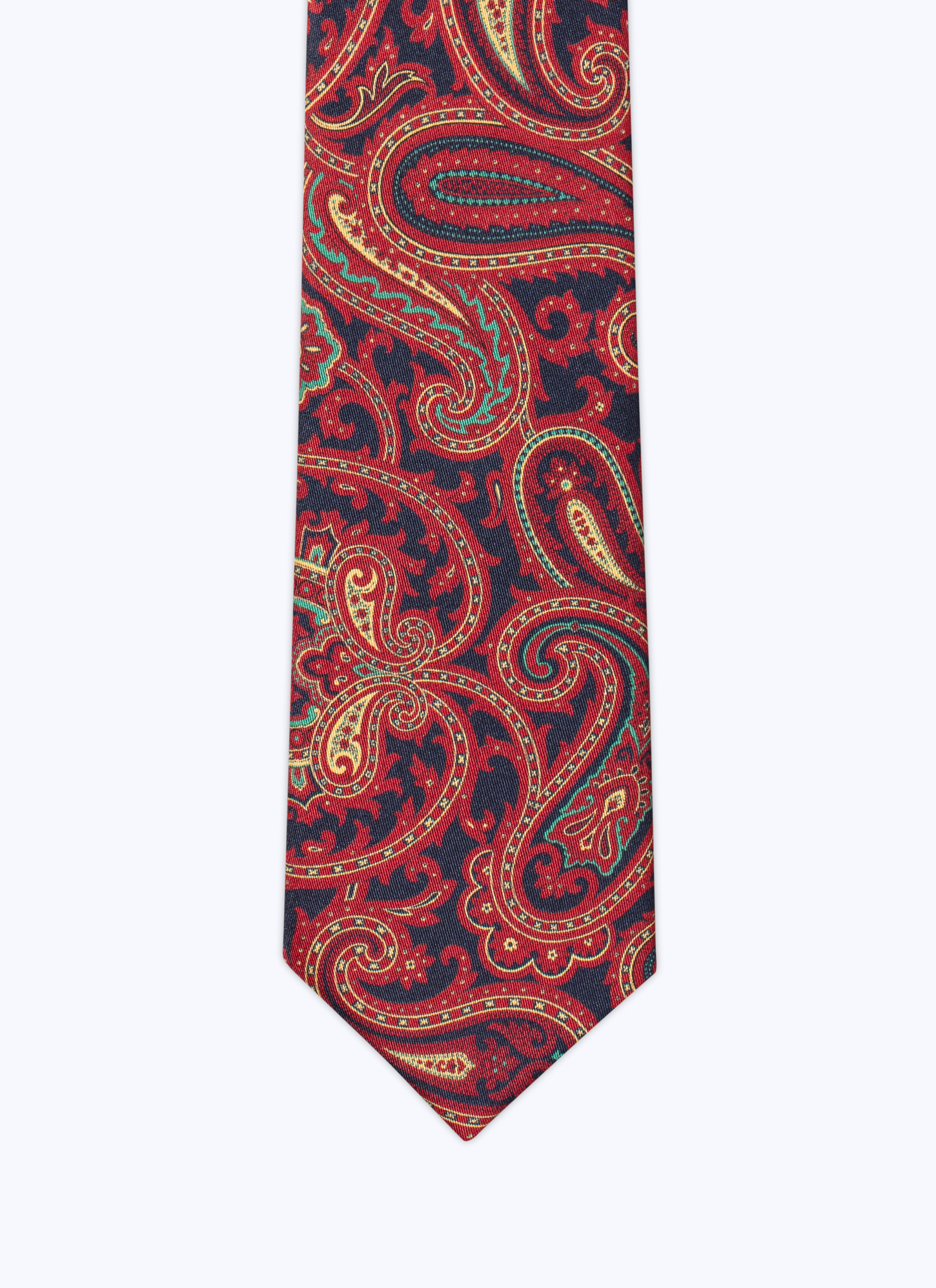 Cravate homme bordeaux satin de soie Fursac - F2OTIE-CR25-C014