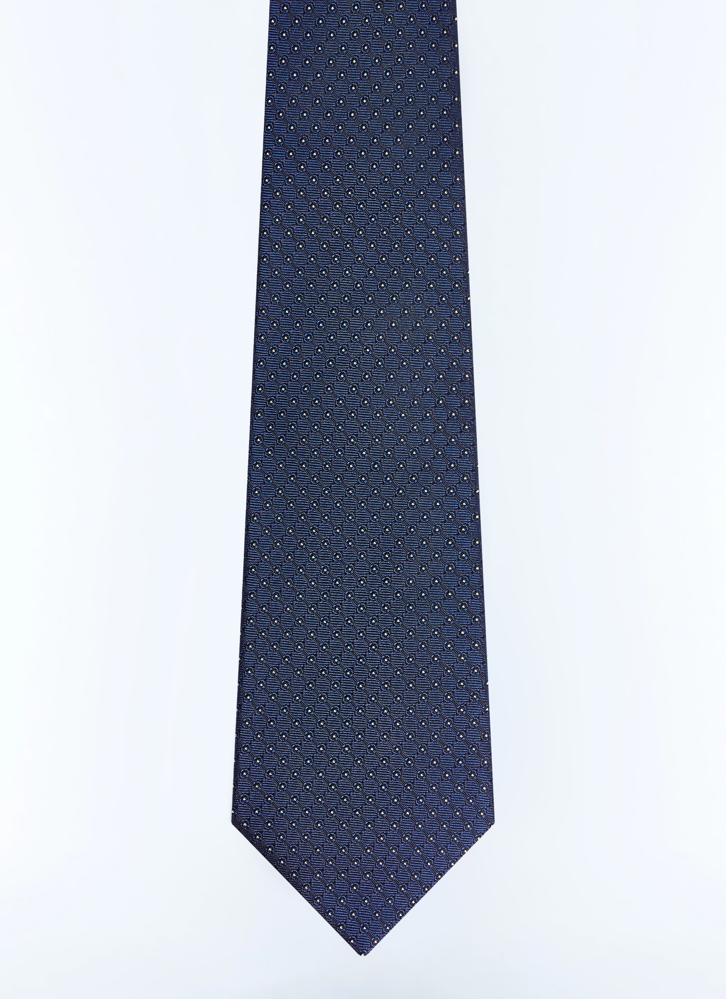 Cravate homme bleu marine soie Fursac - F2OTIE-GR47-D030