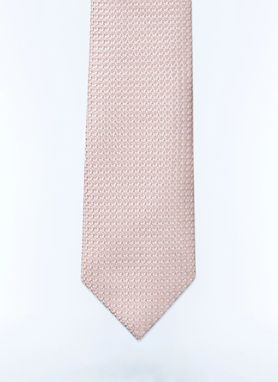 Cravate homme rose soie Fursac - F2OTIE-SR28-70