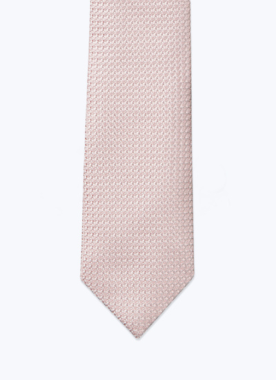 Cravate homme rose soie Fursac - F2OTIE-SR28-70