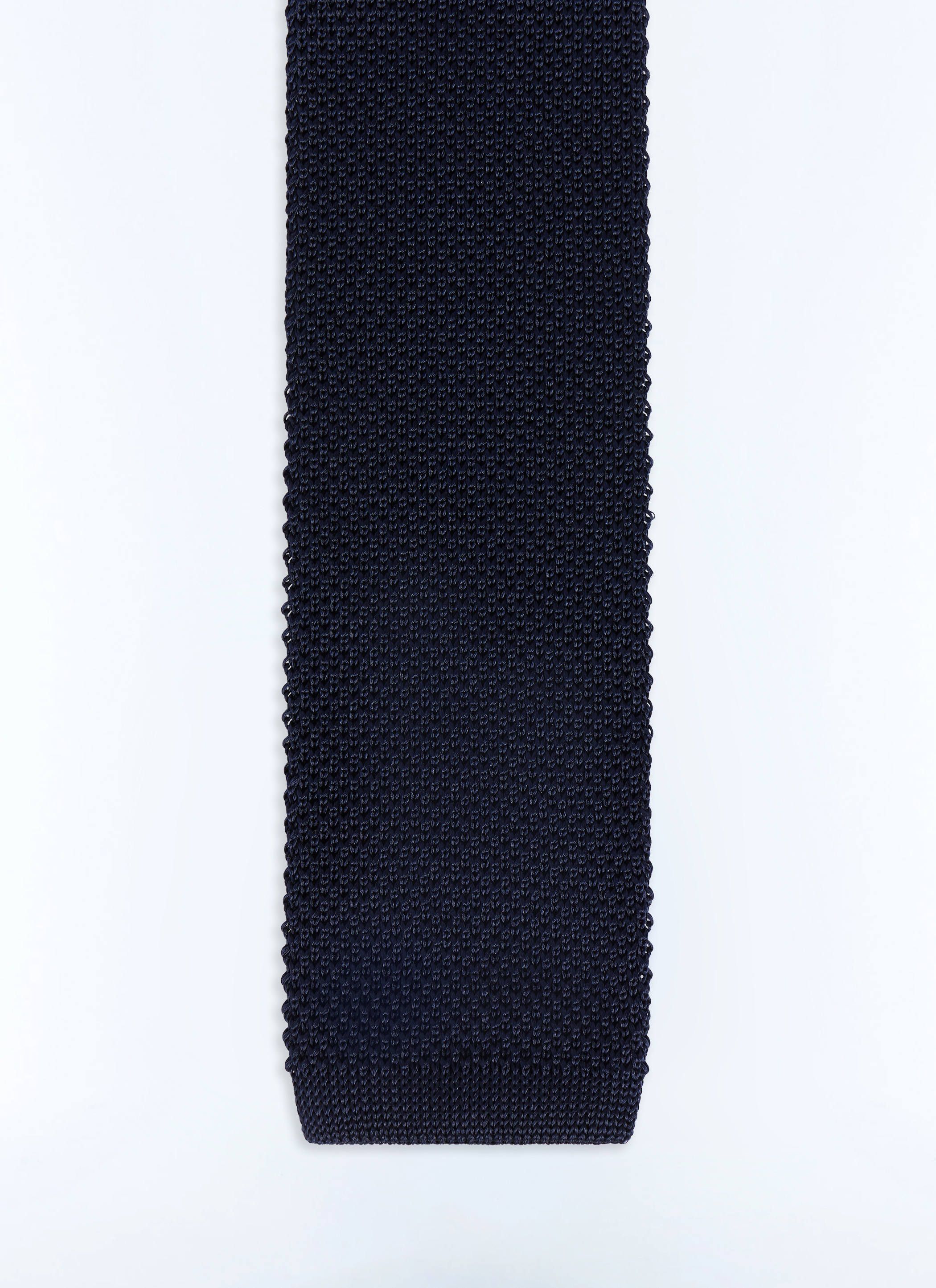 FURSAC - Cravate en tricot de soie - Homme - Taille Unique - Bleu