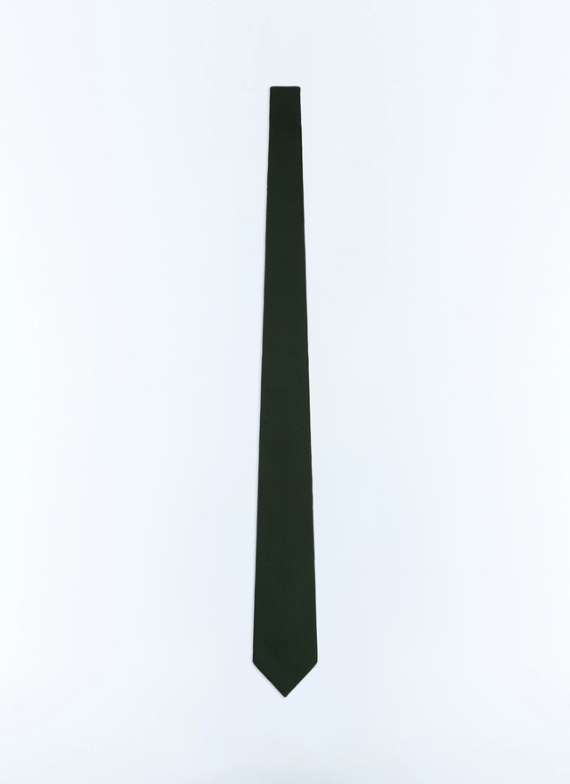 Cravate homme vert bouteille tissu principal: 100% soiedoublure: aucune Fursac - F2OTIE-TR45-H010