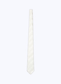 Cravate velours et soie à rayures - F2OTIE-DR05-A004