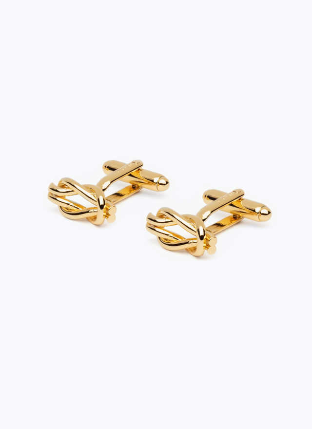 Men's cufflinks gold zamak Fursac - D2BOUT-DR44-K001