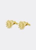 Golden brass cufflinks - D2BOUT-TB01-90