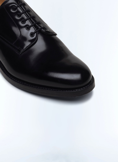 Men's black polished calf leather derby shoes Fursac - LDERBY-EC02-20