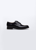 Black leather derby shoes - LDERBY-EC02-20